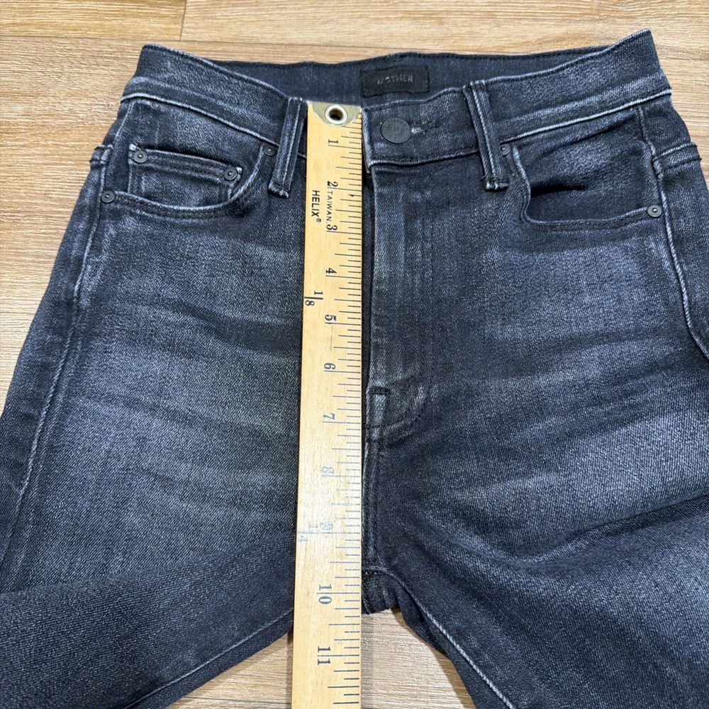 Mother Jeans Womens 24 The Weekender Fray Flare Thunder Road Denim Stretch - Picture 9 of 13